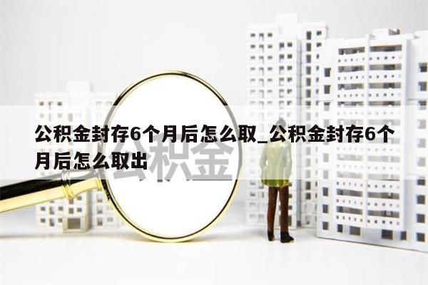 公积金封存6个月后怎么取_公积金封存6个月后怎么取出